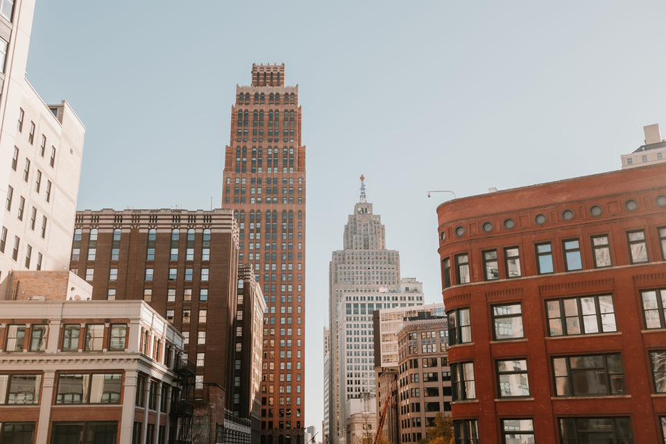 view of downtown detroit