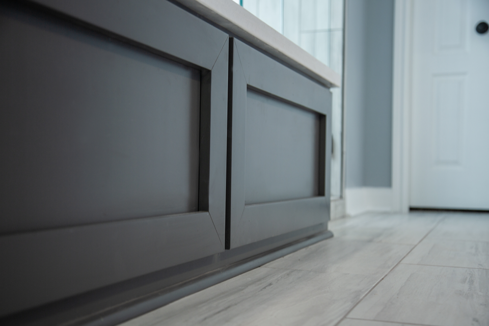 additional storage in rental apartment in bathroom