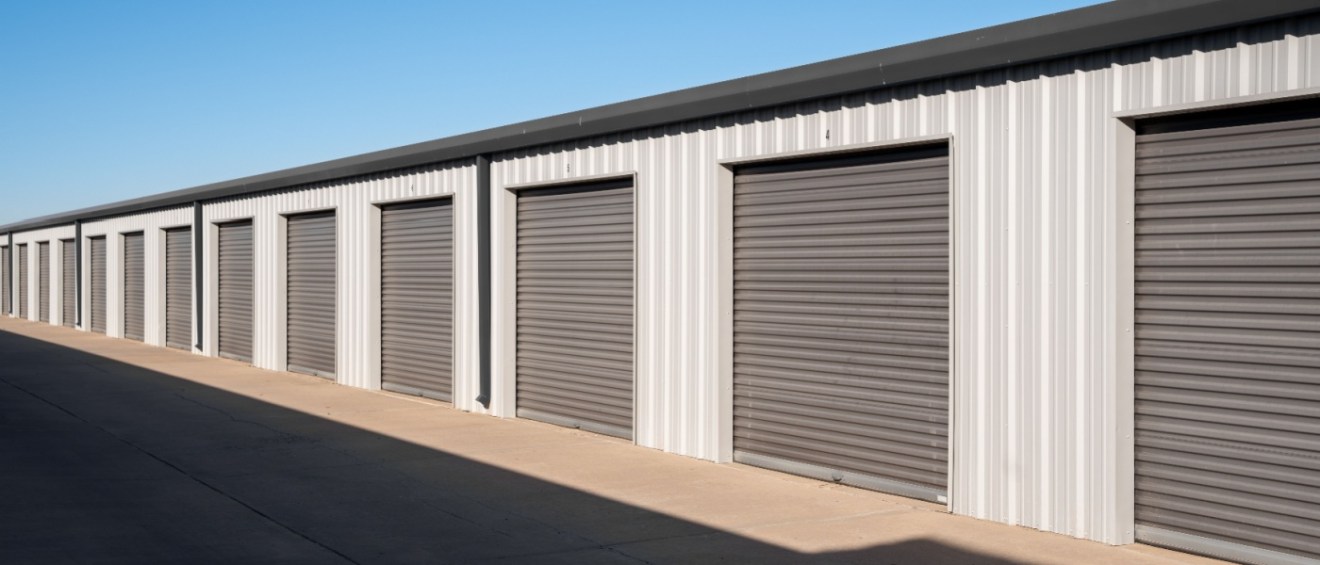 Self storage units.