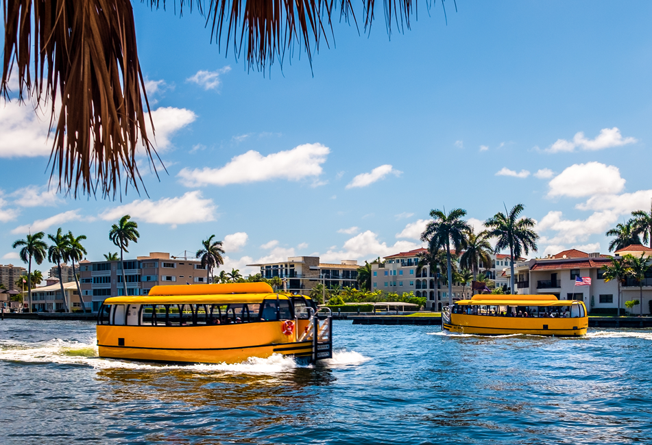 water taxis crossing in fort lauderdale