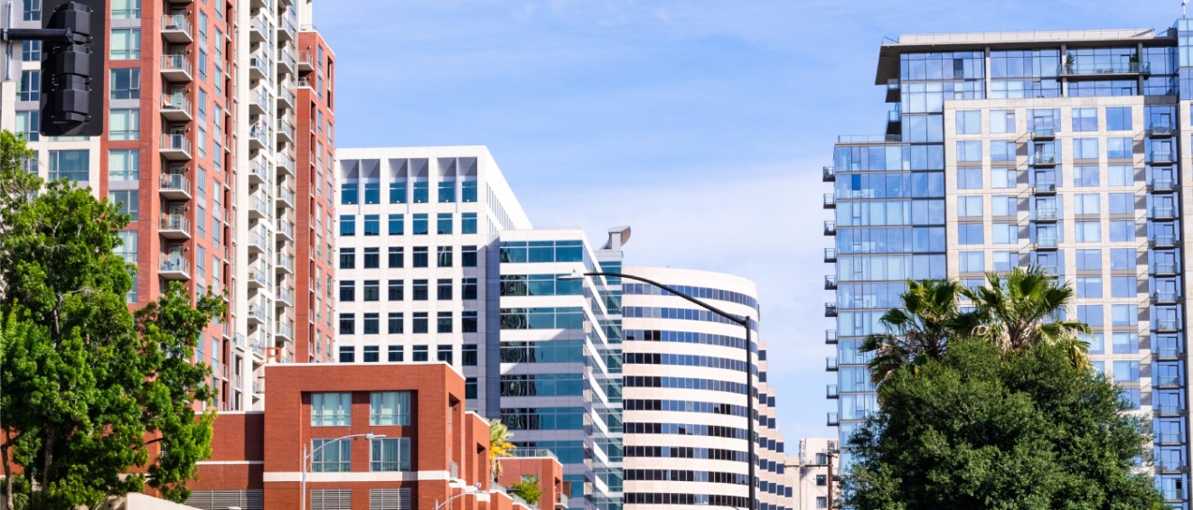 A photo of downtown San Jose, CA.