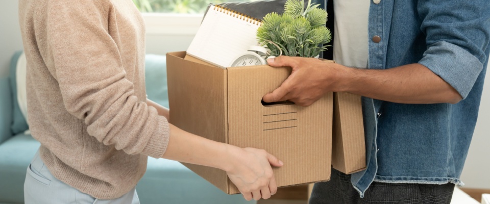 Moving in first apartment after college.