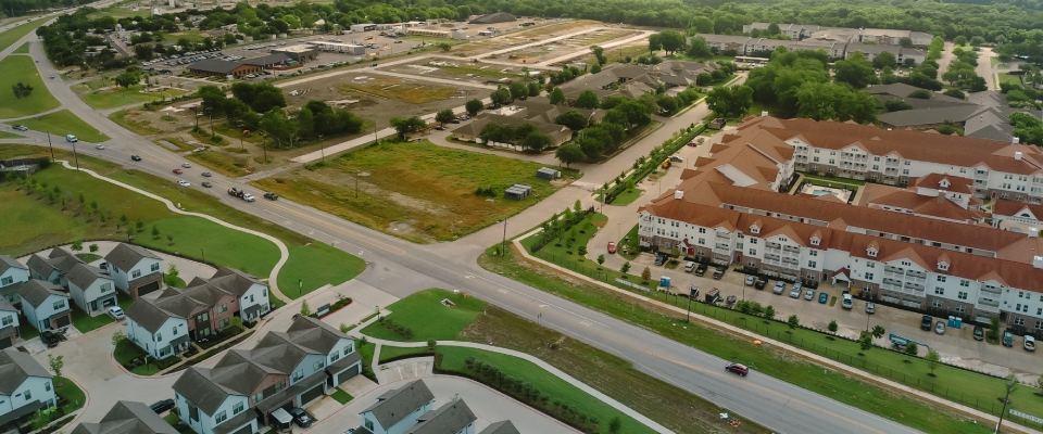 A housing complex in McKinney, TX, a city where the cost of living is higher than the state average, but lower than the U.S. average.