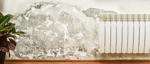 A photo of damage on a wall that may not qualify as “normal wear and tear.”