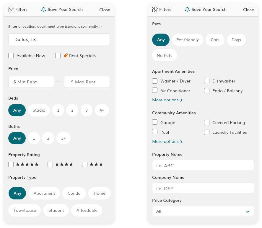 Visual of new features implemented in this month's update. 
