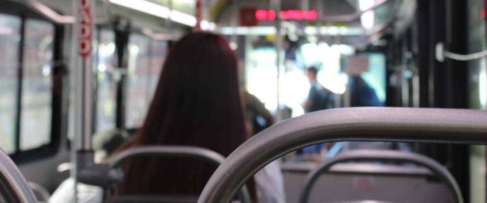Inside view of a Miami Metrobus with passengers seated, highlighting public transit in Miami as an affordable and practical option for renters without cars.
