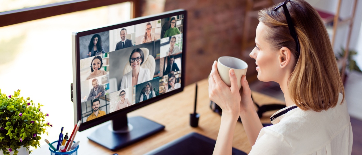 Person working remotely