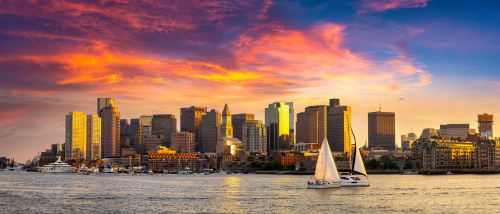 view of boston skyline