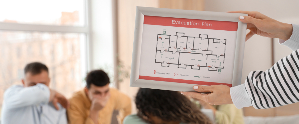 In terms of building safety, it's important that there be an evacuation plan.