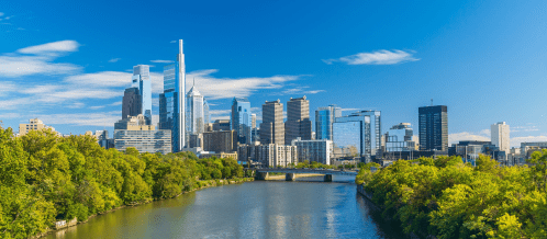 view of philadelphia skyline
