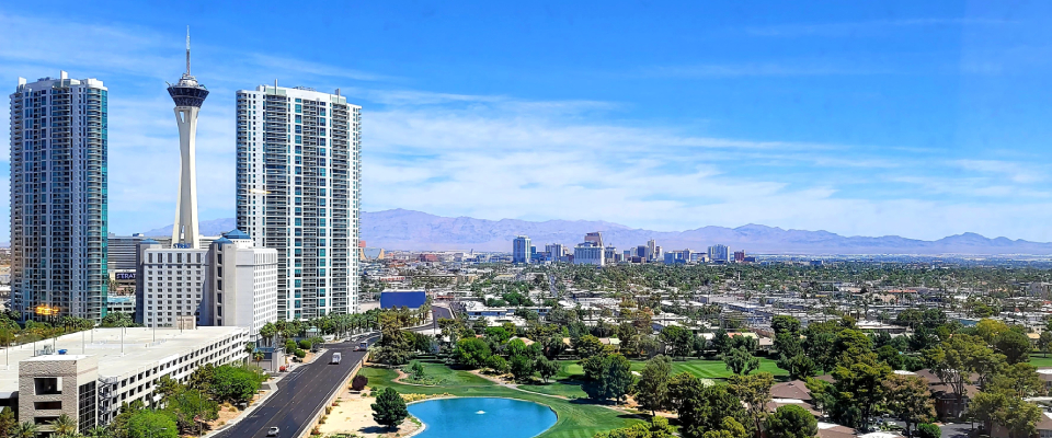 las vegas buildings and nature
