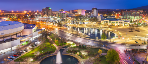 view of huntsville alabama with top things to do