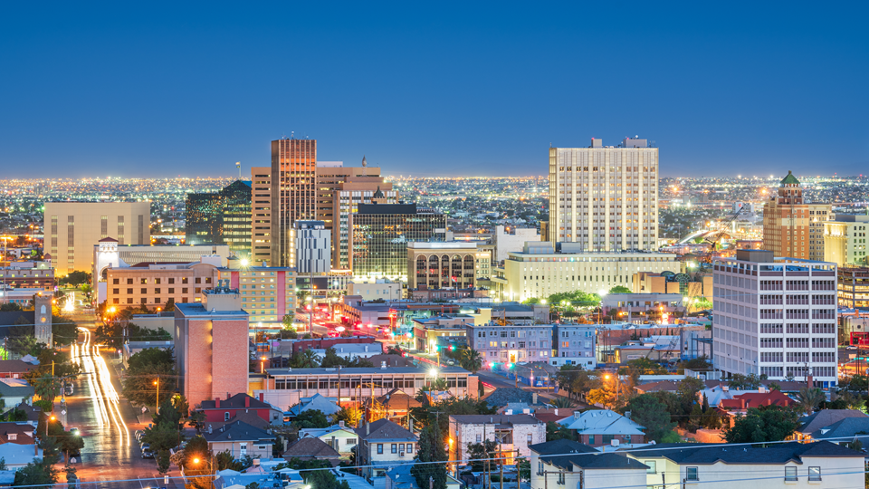 view of downtown el paso