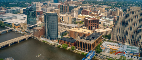 Downtown Grand Rapids offers plenty of rental options near the riverfront — a prime area for anyone looking for apartments in Grand Rapids, MI.