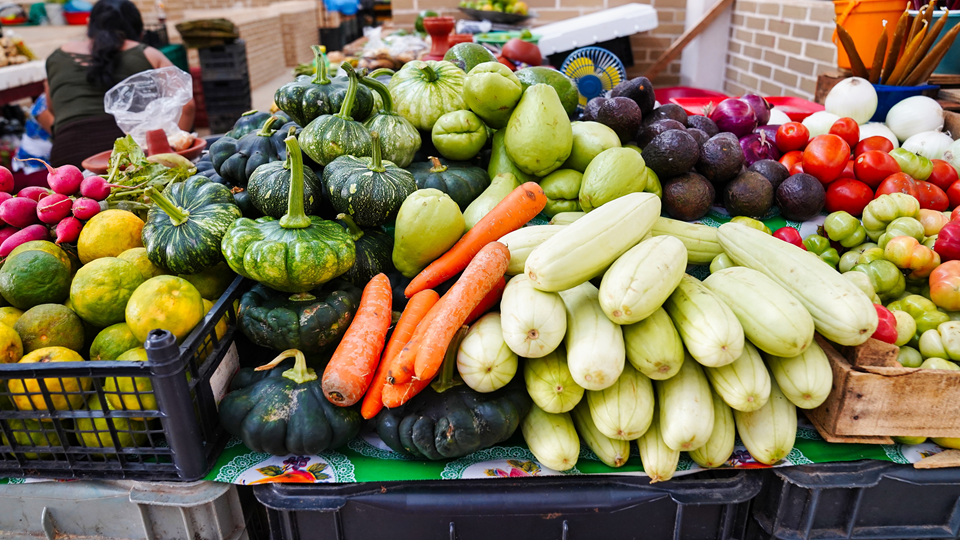 a stand at a farmers market in el paso tx