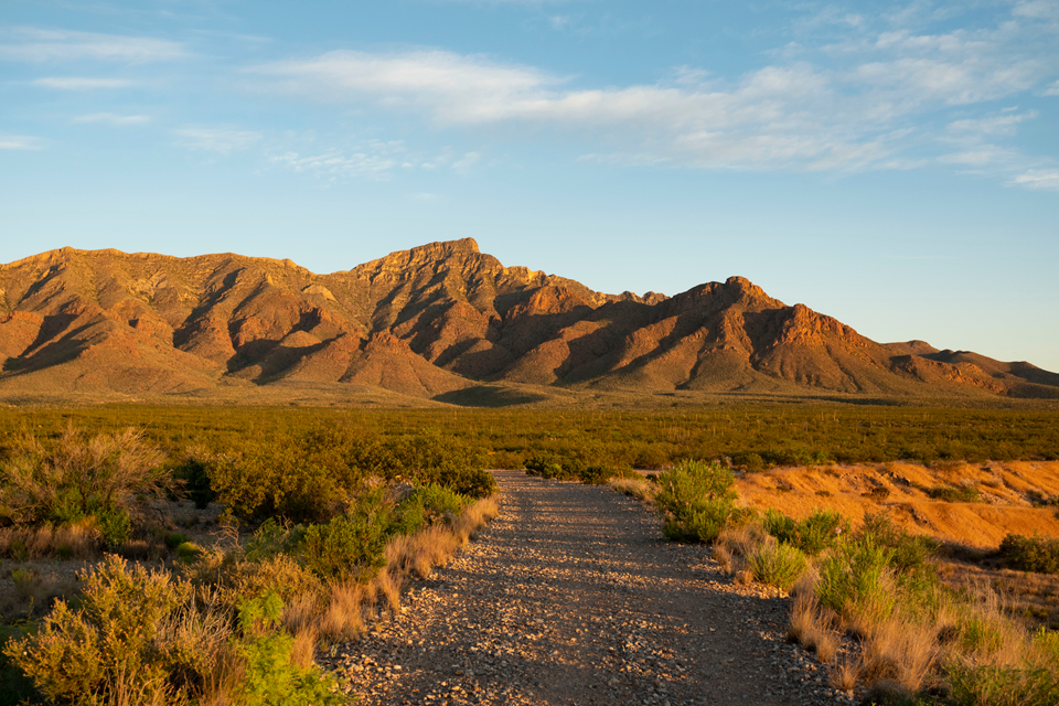view of the franklin mountains state park in el paso