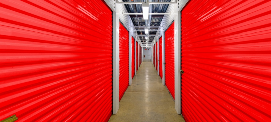 Inside climate controlled storage units