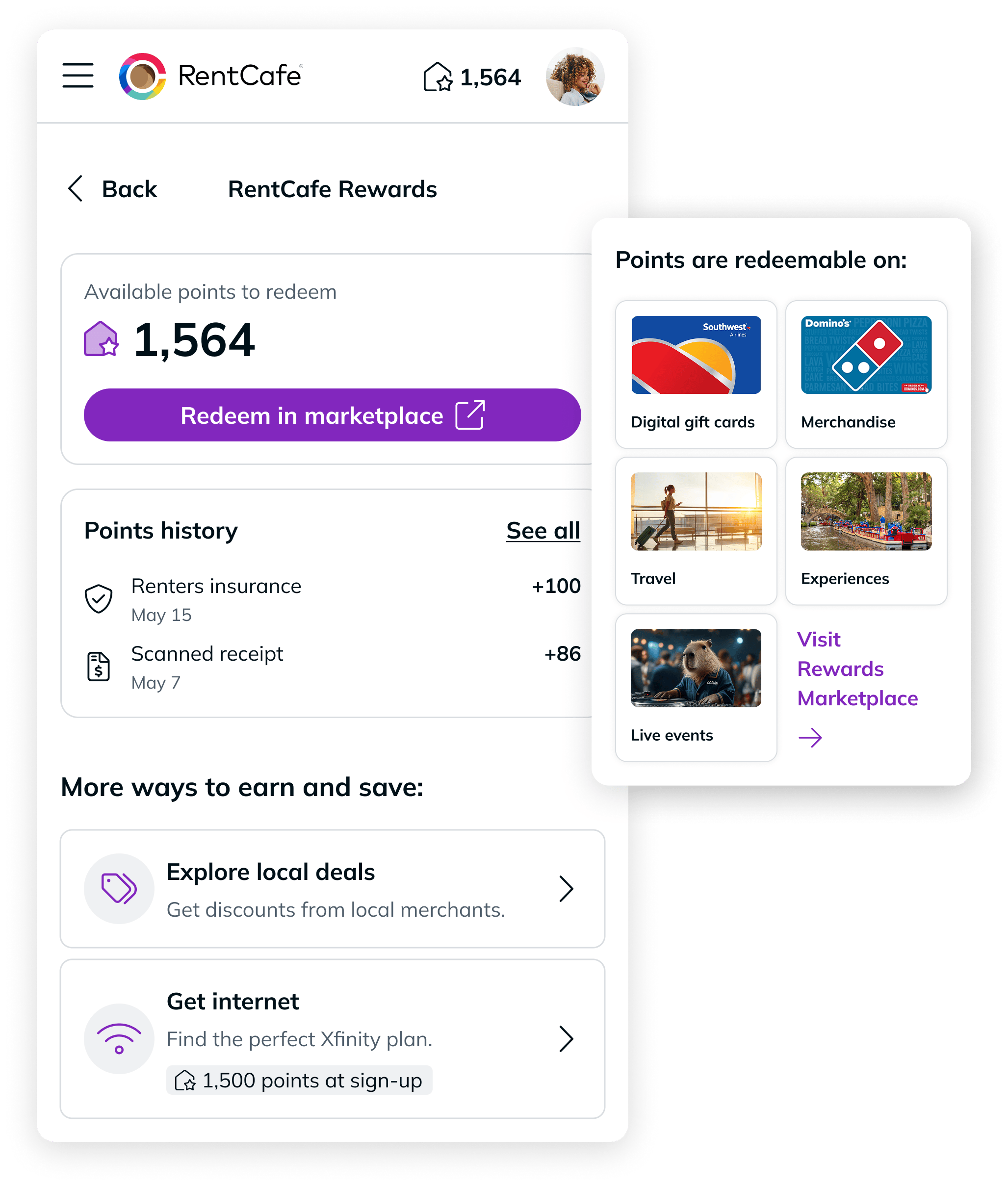 RentCafe Rewards makes renting more rewarding and enjoyable