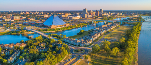 memphis aerial view