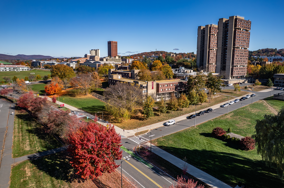 view of u mass in amherst ma