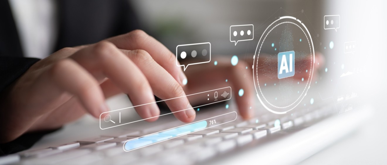 AI-powered search engine with a conversational interface, demonstrating natural language search that processes queries, analyzes data, and delivers detailed responses.