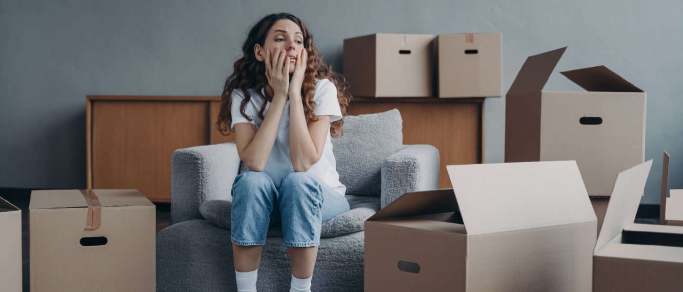 A person evicted after their roommate stops paying rent.
