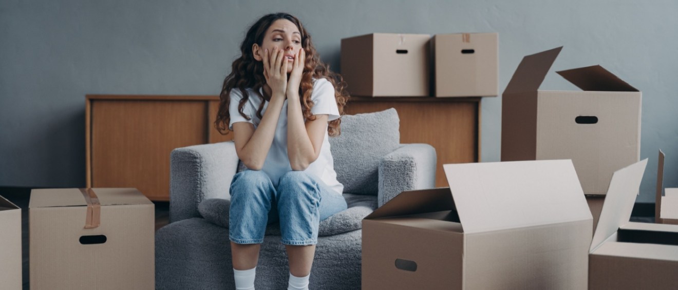 A person evicted after their roommate stops paying rent.