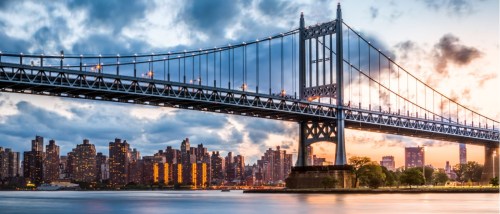 Panoramic view on Upper East Side from East River in New York City to illustrate the cost of living in Queens, NY.