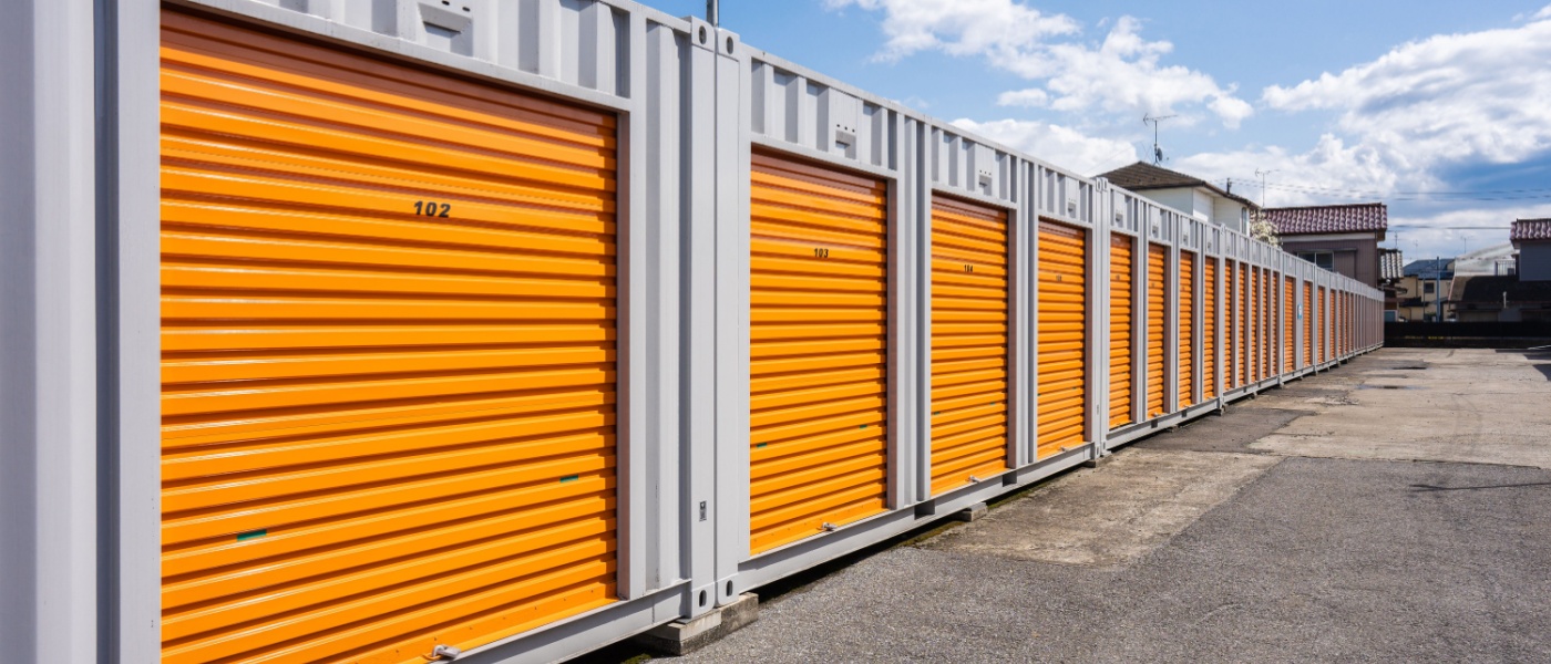 Self storage units.