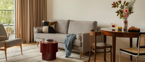 beautiful living room in rental apartment