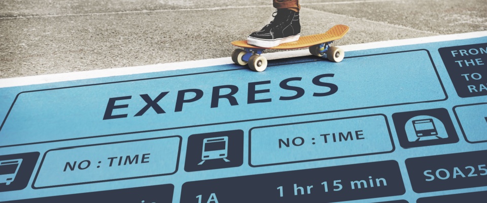 Bus route express terminal schedule concept to illustrate public transport in Yonkers, NY.