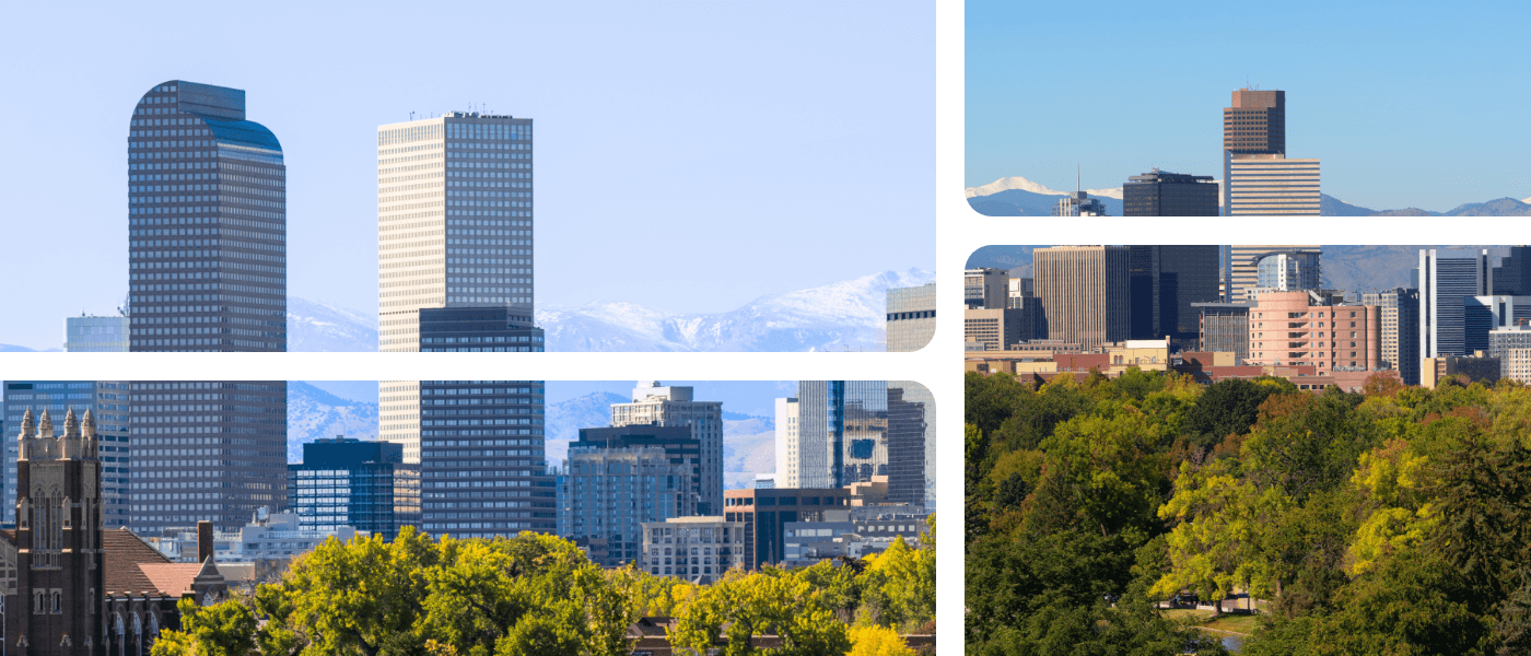 Visual showing Denver, CO and Salt Lake City, UT, side by side.