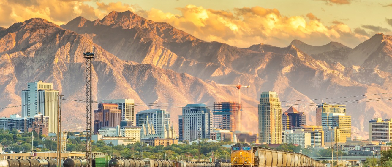 A photo of the skyline in Salt Lake City, where renters should ask these 5 questions before renting an apartment.