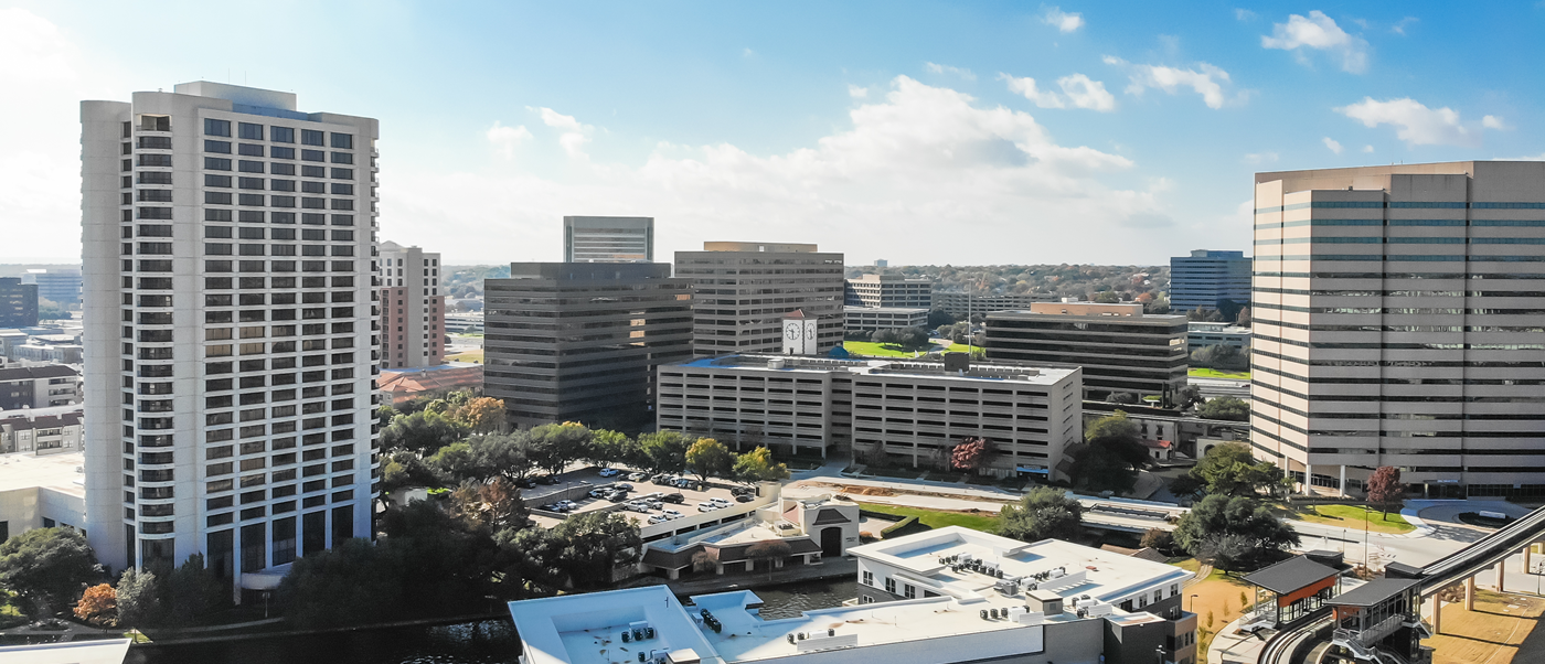 view of buildings in irving tx