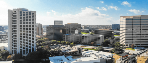 view of buildings in irving tx